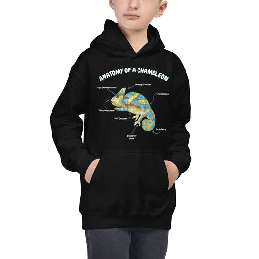 Anatomy of a Chameleon Kids Hoodie
