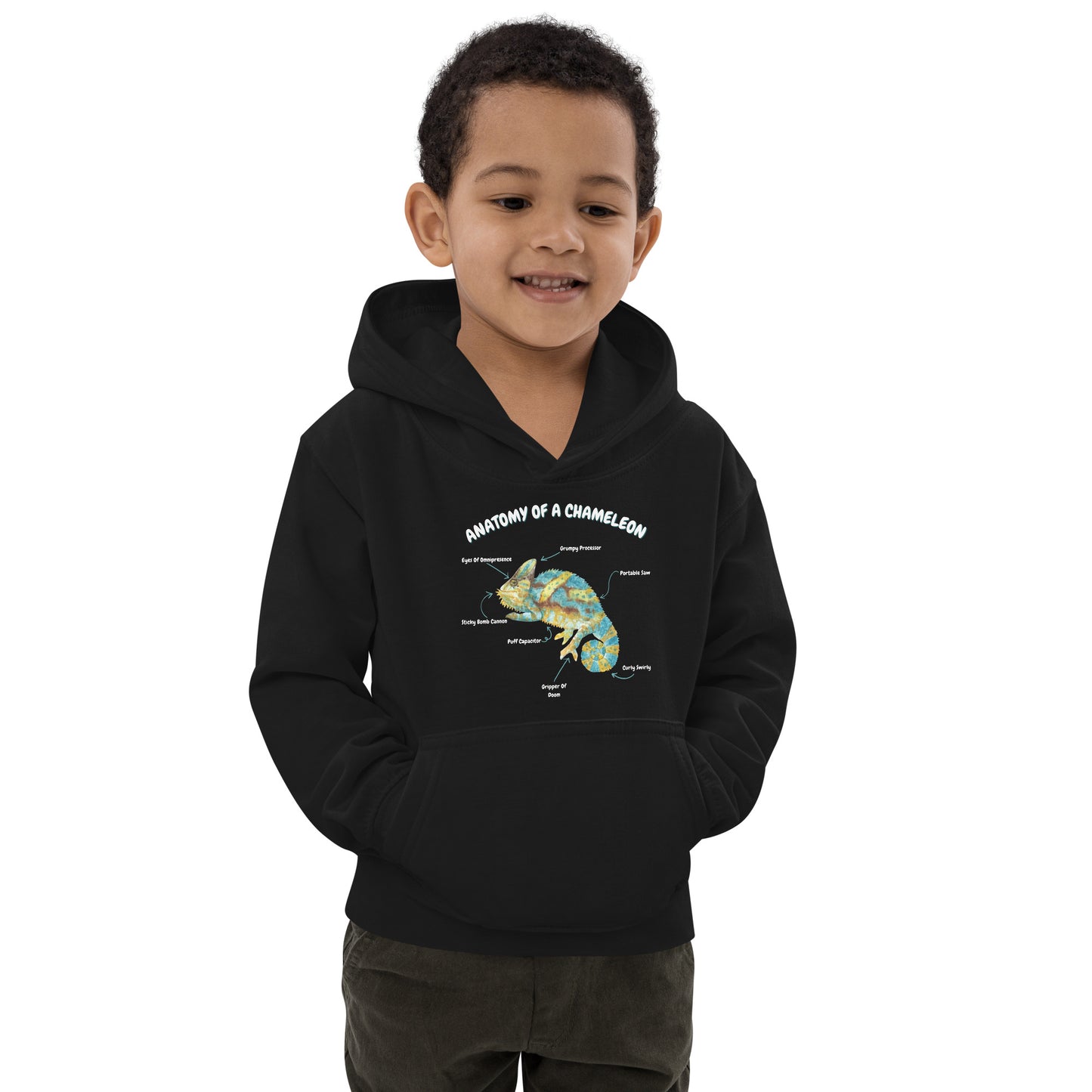 Anatomy of a Chameleon Kids Hoodie
