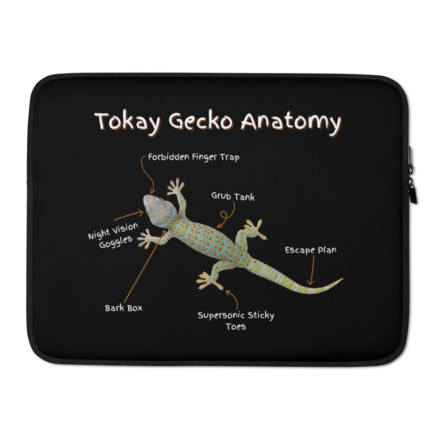 Tokay Gecko Anatomy Laptop Sleeve