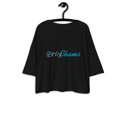 OnlyChams Women's Loose drop shoulder crop top