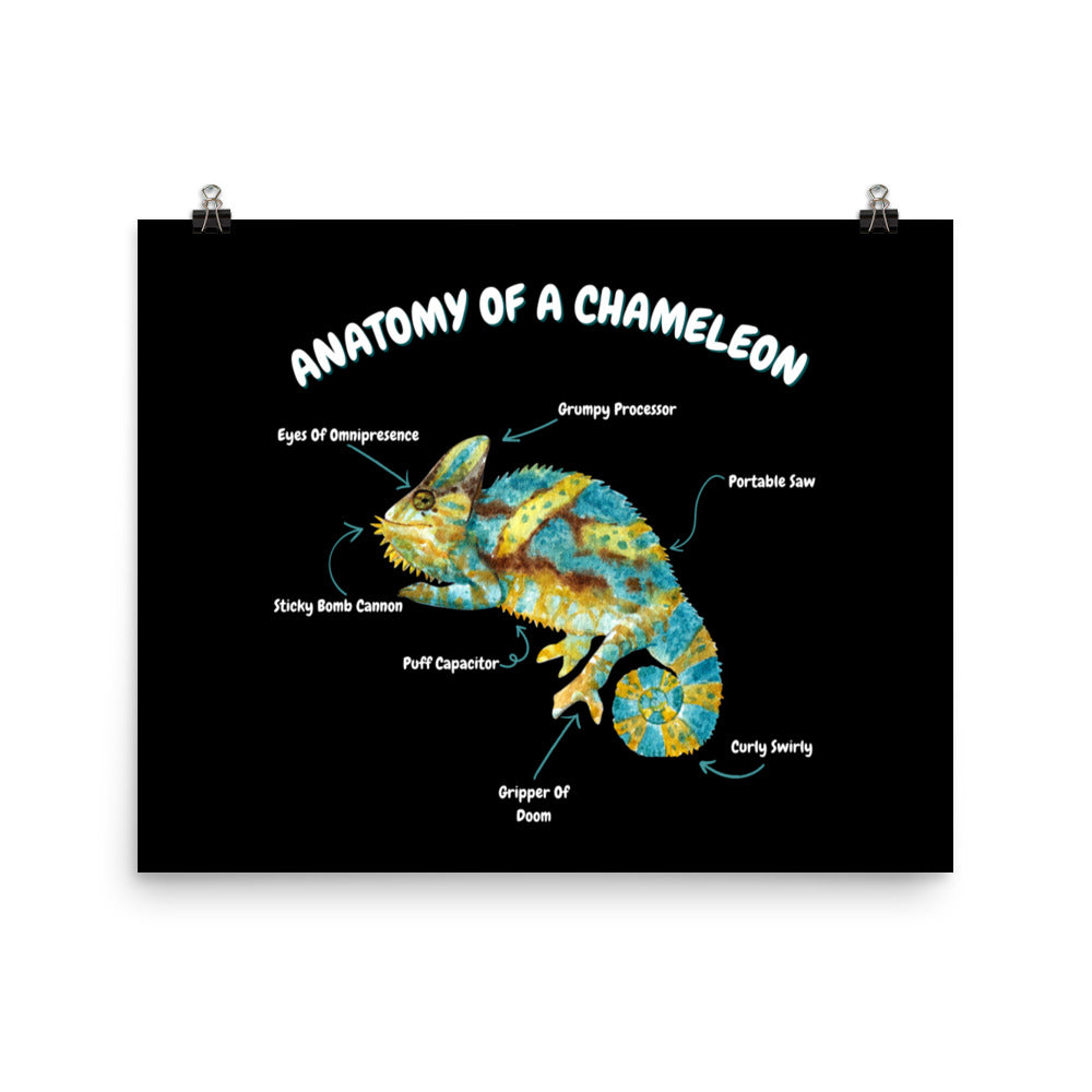 Anatomy of a Chameleon Photo paper poster