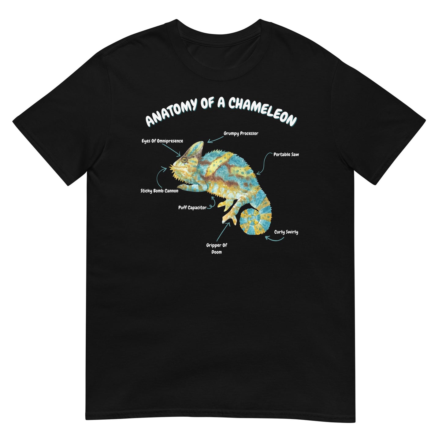 Anatomy Of A Chameleon Short-Sleeve Unisex T-Shirt