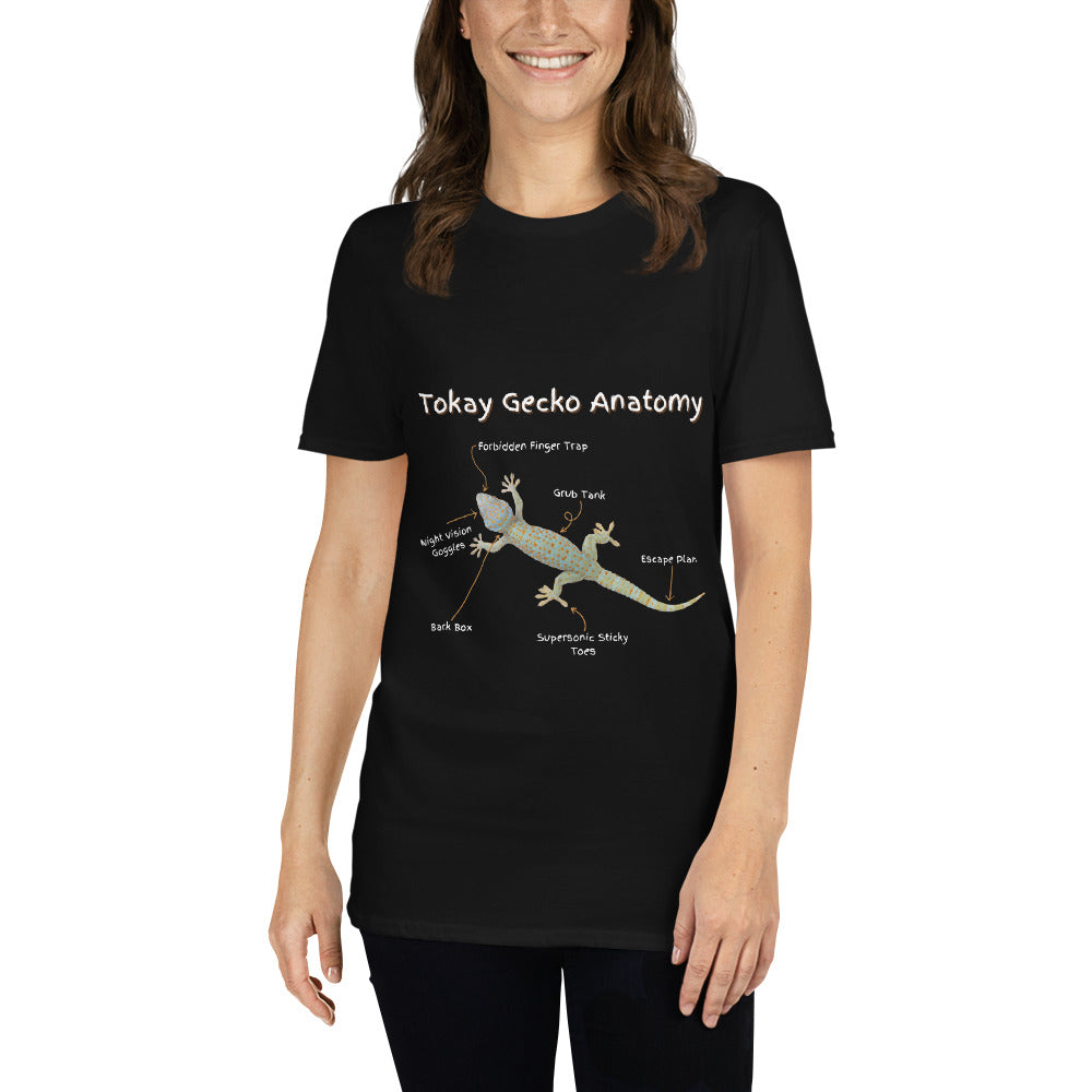 Tokay Gecko Anatomy Short-Sleeve Unisex T-Shirt