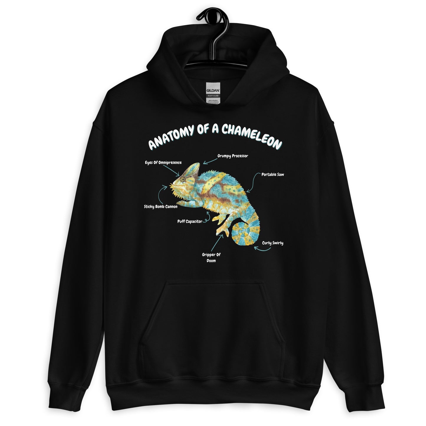 Anatomy of a Chameleon Unisex Hoodie