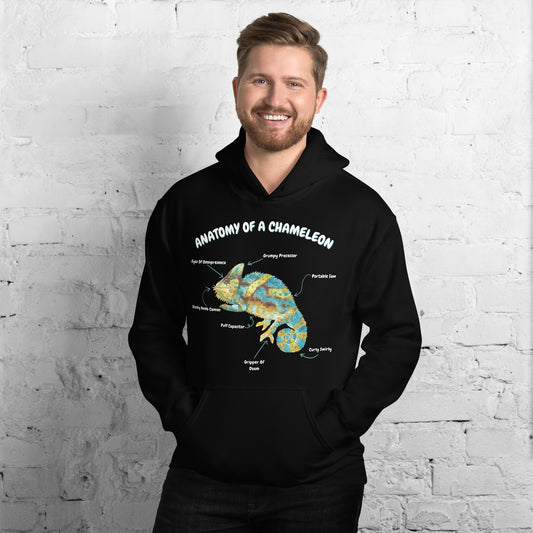 Anatomy of a Chameleon Unisex Hoodie