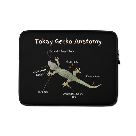Tokay Gecko Anatomy Laptop Sleeve