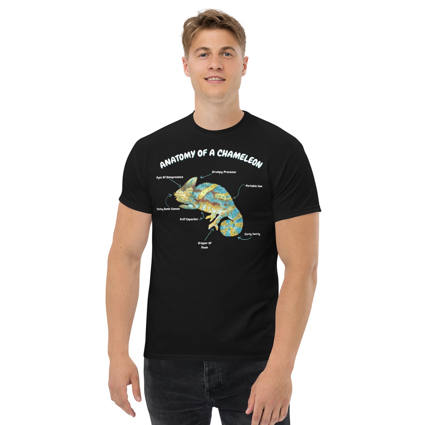 Anatomy Of A Chameleon Men's classic tee