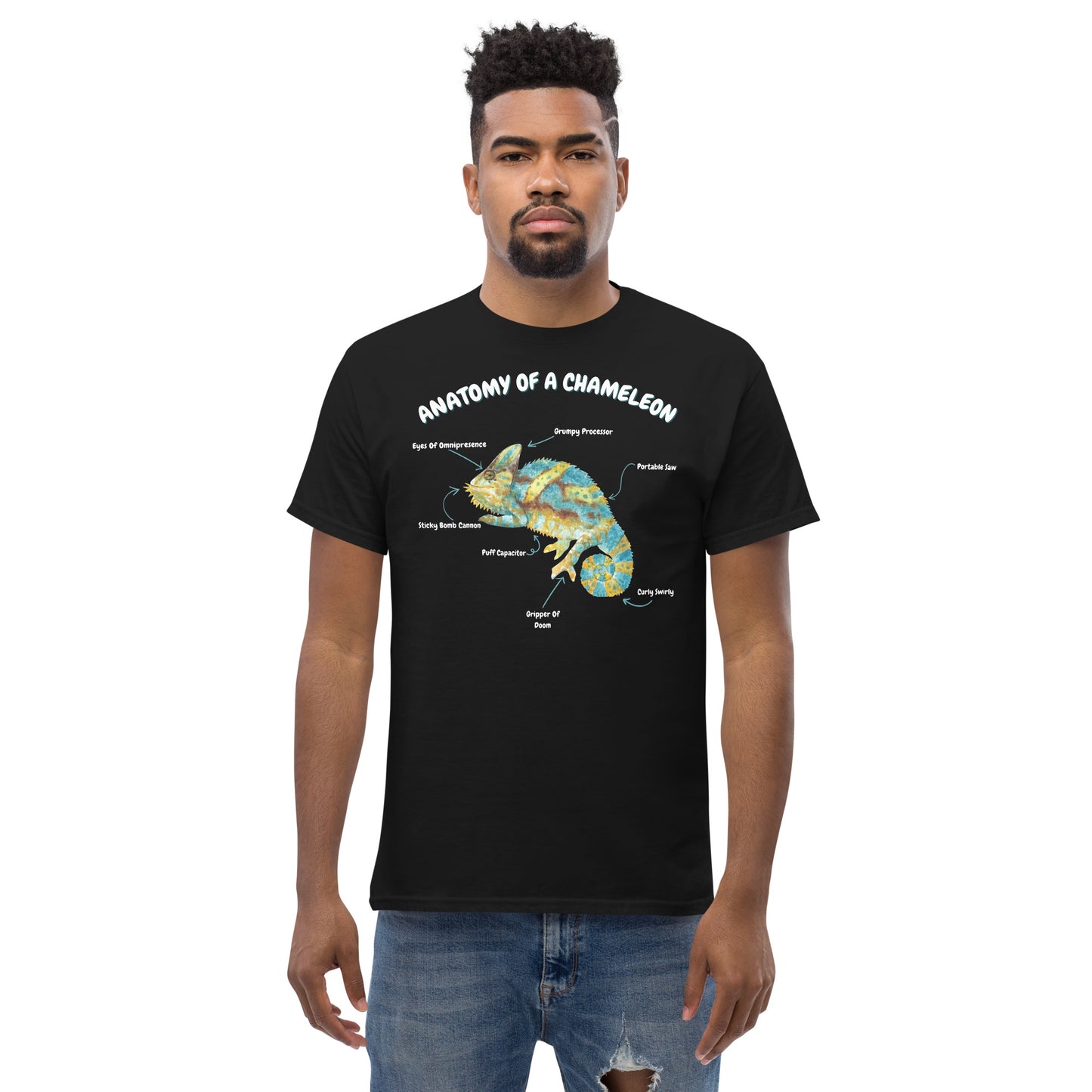 Anatomy Of A Chameleon Men's classic tee