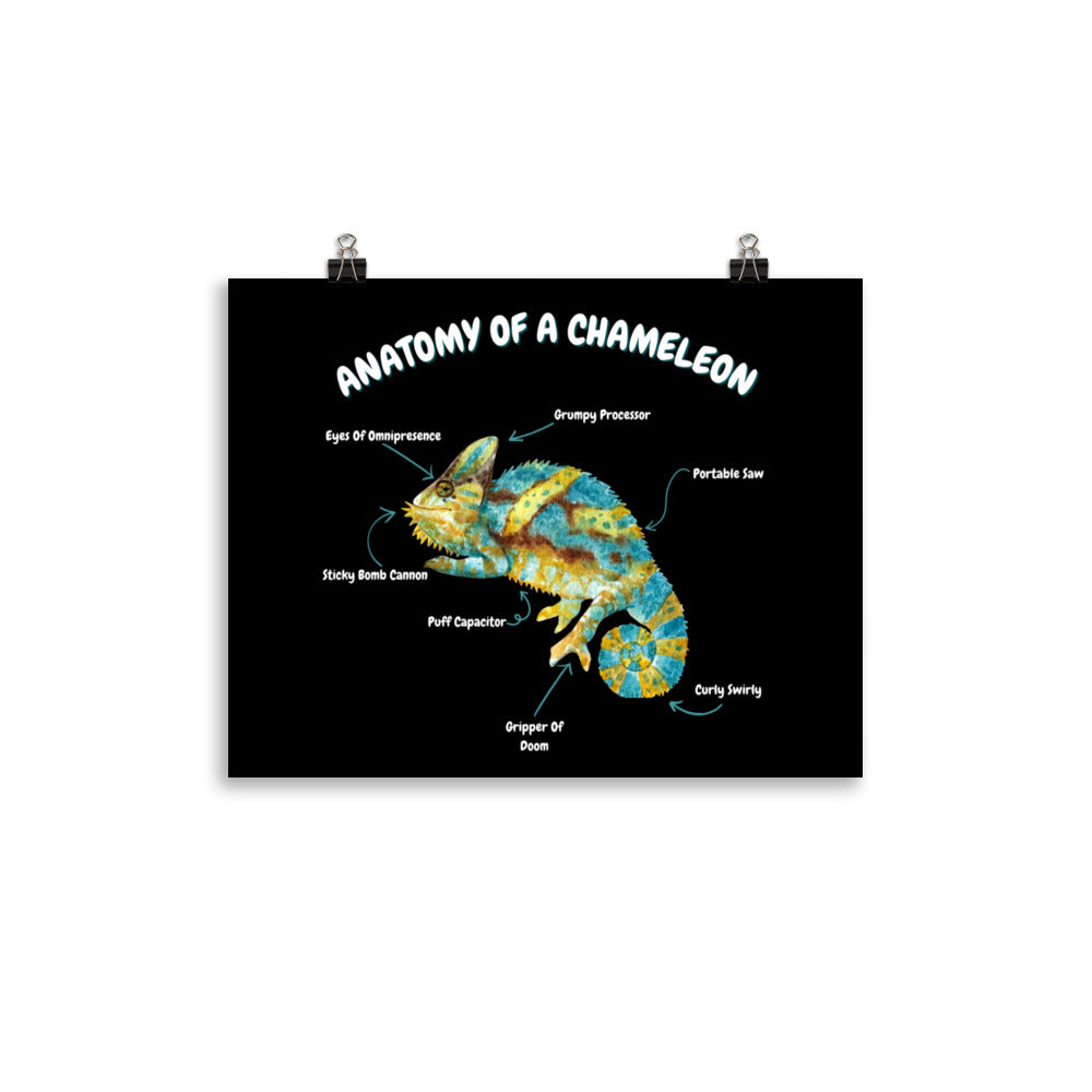 Anatomy of a Chameleon Photo paper poster