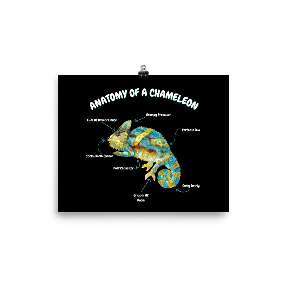 Anatomy of a Chameleon Photo paper poster