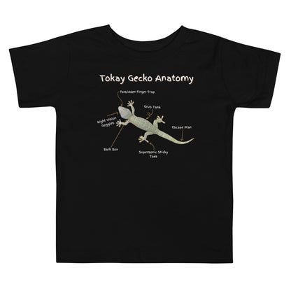 Tokay Gecko Anatomy Toddler Short Sleeve Tee