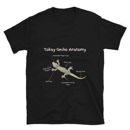 Tokay Gecko Anatomy Short-Sleeve Unisex T-Shirt