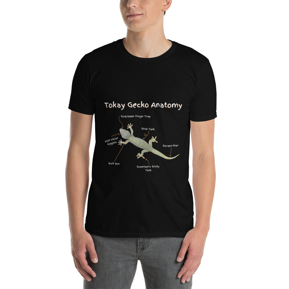 Tokay Gecko Anatomy Short-Sleeve Unisex T-Shirt