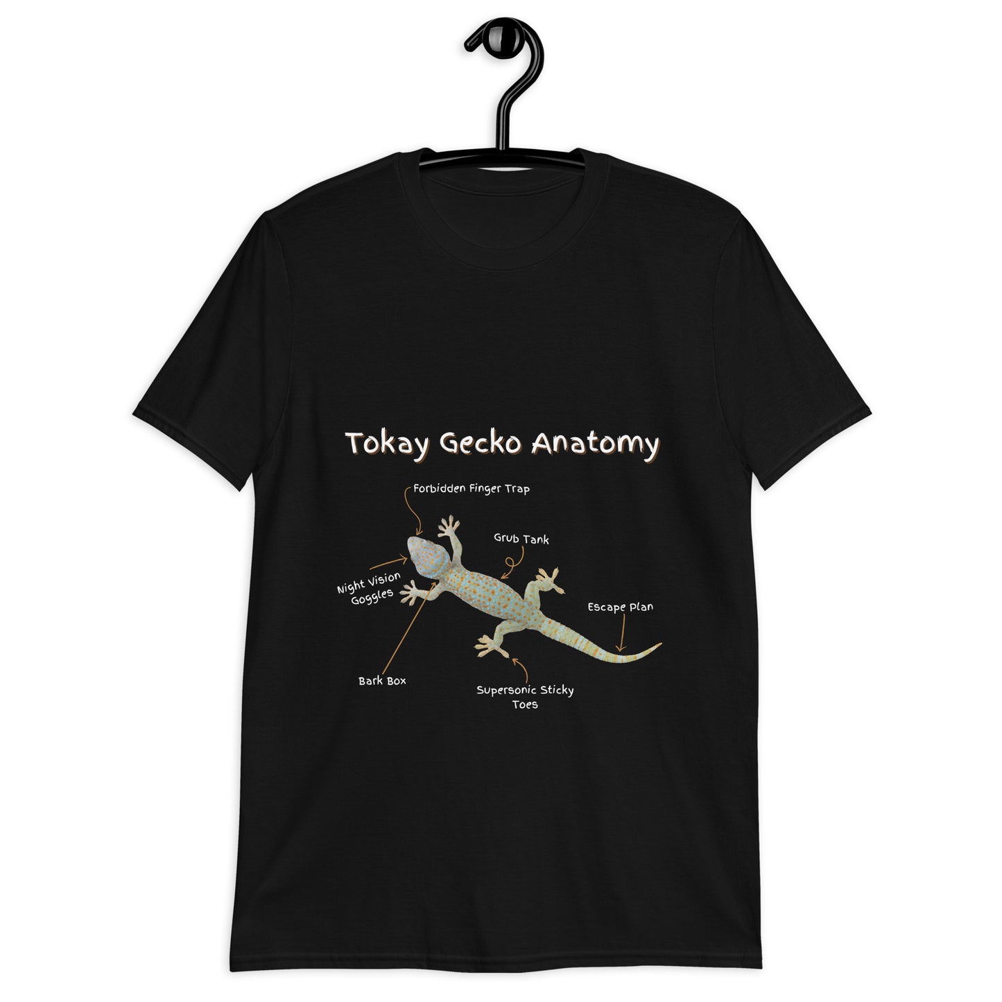 Tokay Gecko Anatomy Short-Sleeve Unisex T-Shirt